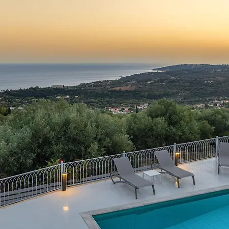Villa Rabia - Elegant Sea-view Retreat In Mousata, Kefalonia *