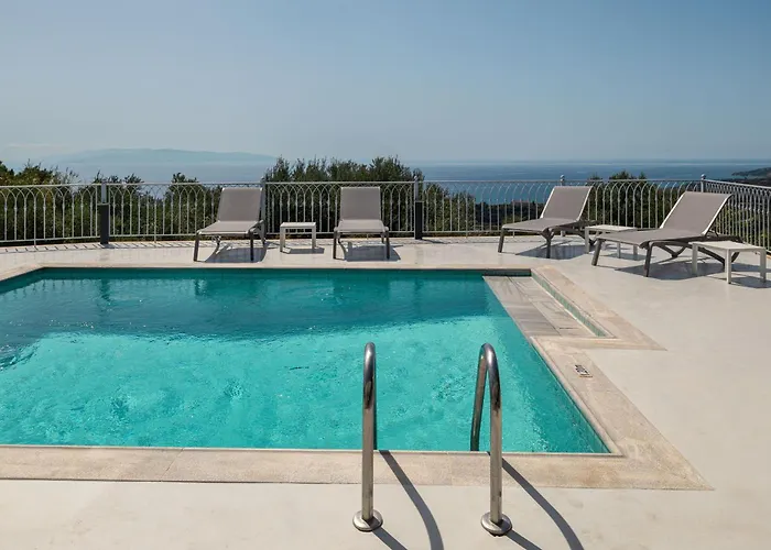 Rabia - Elegant Sea-view Retreat In Mousata, Kefalonia Вилла Мусата