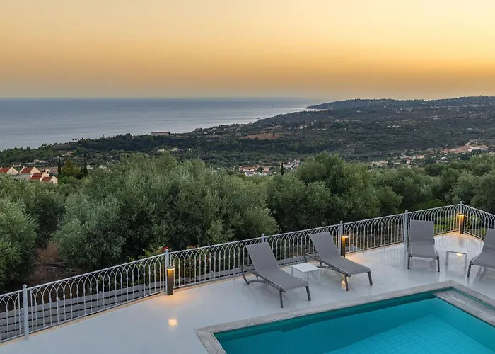 Вилла Rabia - Elegant Sea-view Retreat In Mousata, Kefalonia *