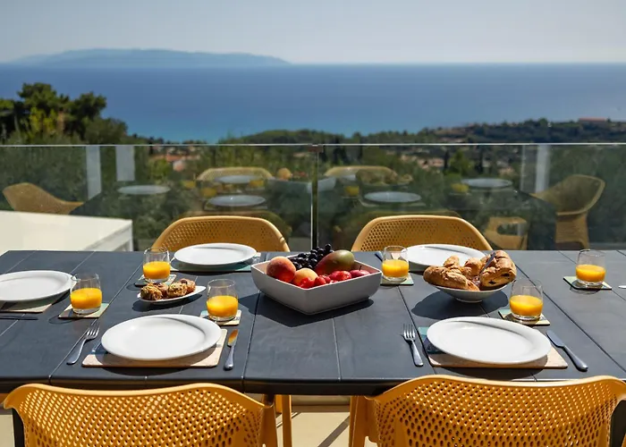 Вилла Rabia - Elegant Sea-view Retreat In Mousata, Kefalonia *