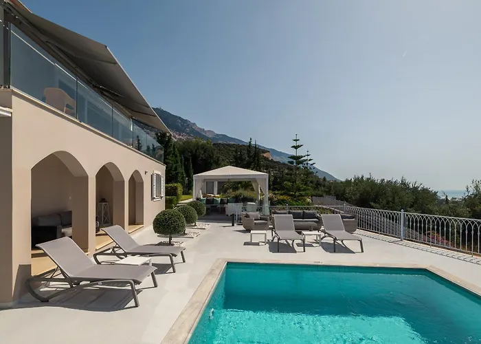 Rabia - Elegant Sea-view Retreat In Mousata, Kefalonia 别墅 莫斯塔