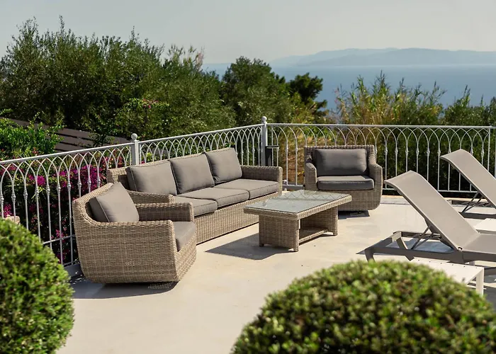 Rabia - Elegant Sea-view Retreat In Mousata, Kefalonia 莫斯塔