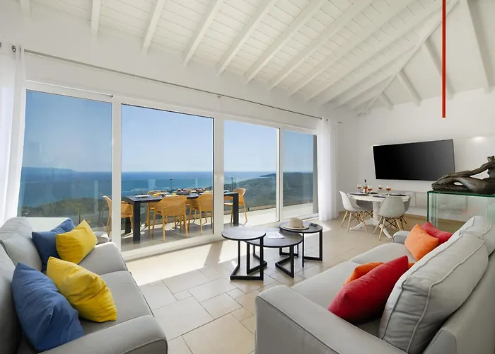 Rabia - Elegant Sea-view Retreat In Mousata, Kefalonia 别墅 莫斯塔