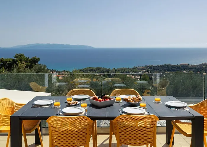 Rabia - Elegant Sea-view Retreat In Mousata, Kefalonia 别墅